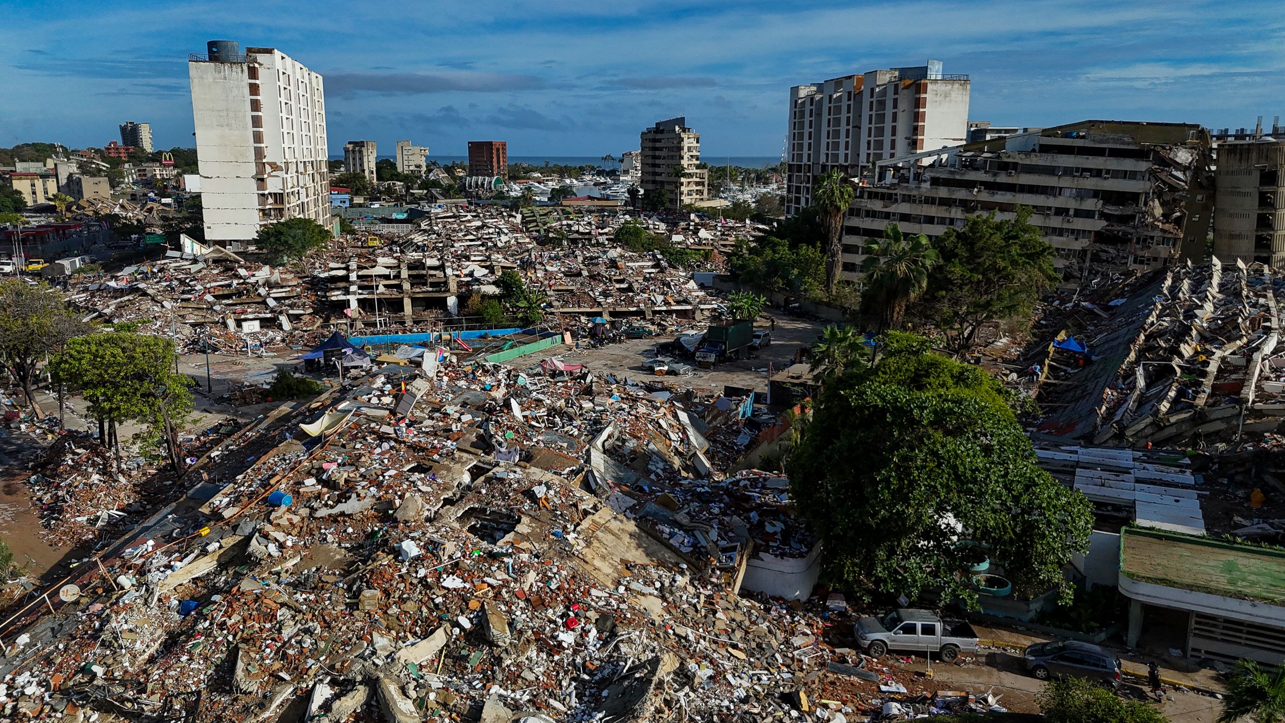 imagen tras terremotos en La Guaira