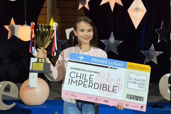 María Andreína Lárez, la venezolana que ganó un concurso nacional de lectura en Chile